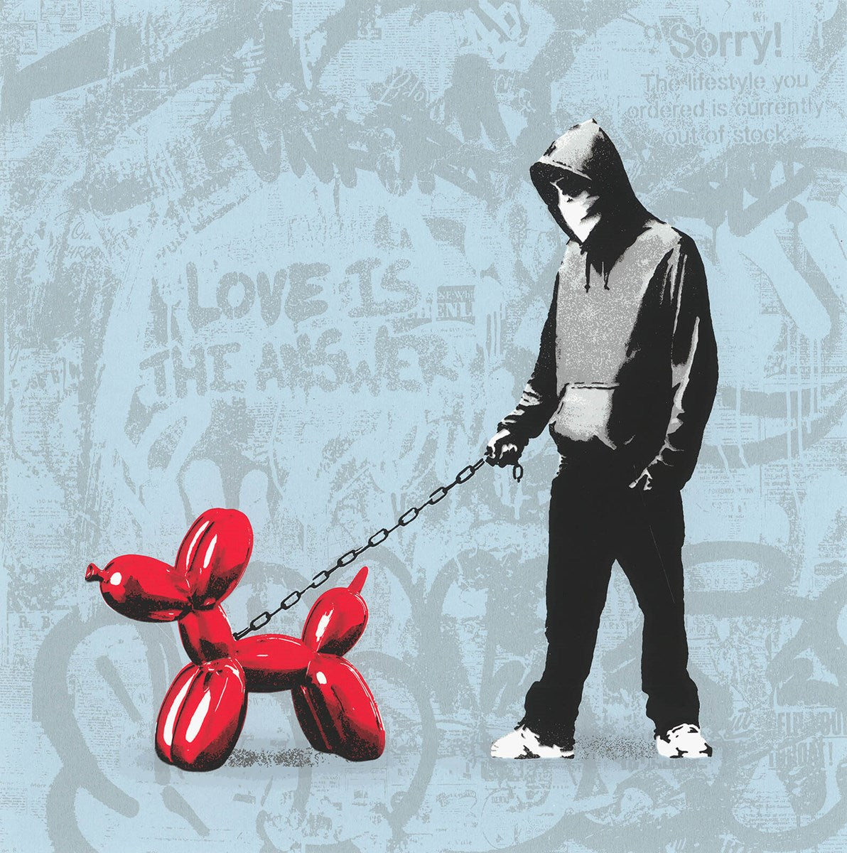Banksy Dog Walker