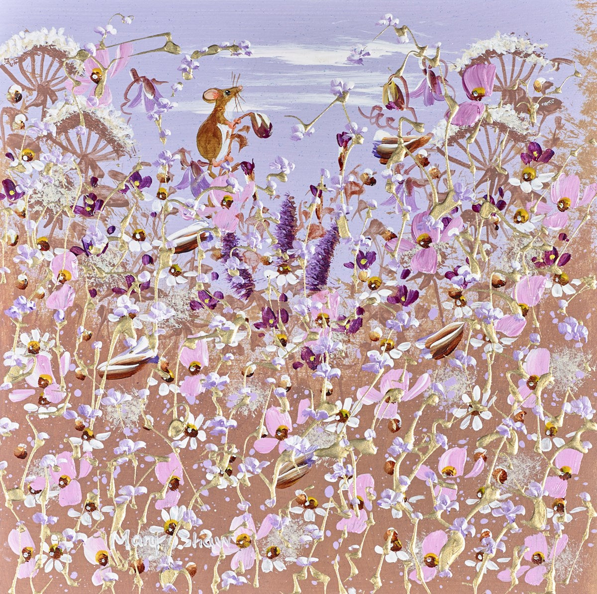 Fieldmouse and Florals, Mary Shaw