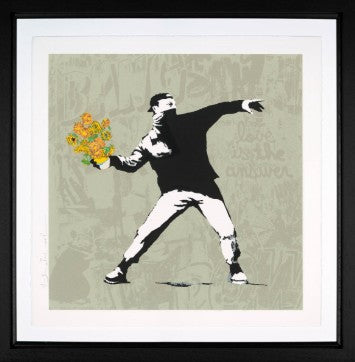 Banksy Flower Thrower