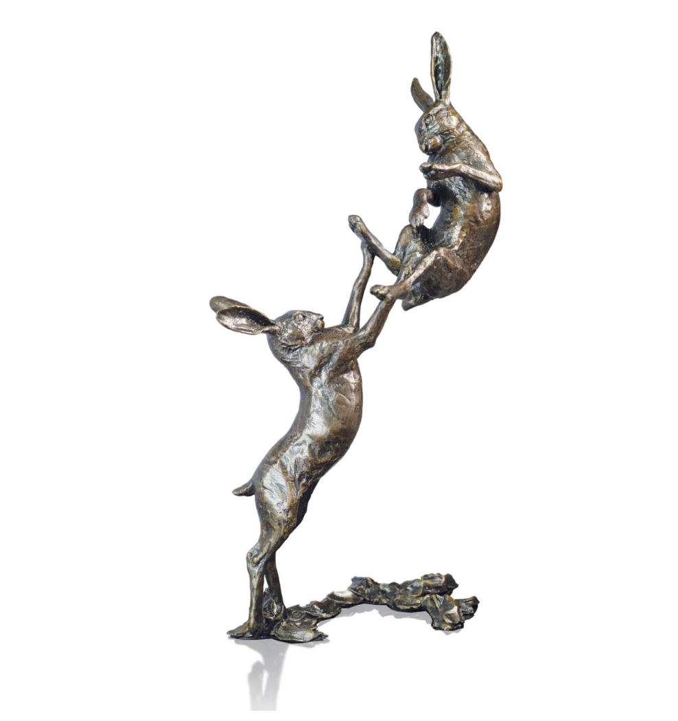 Medium Hares Boxing