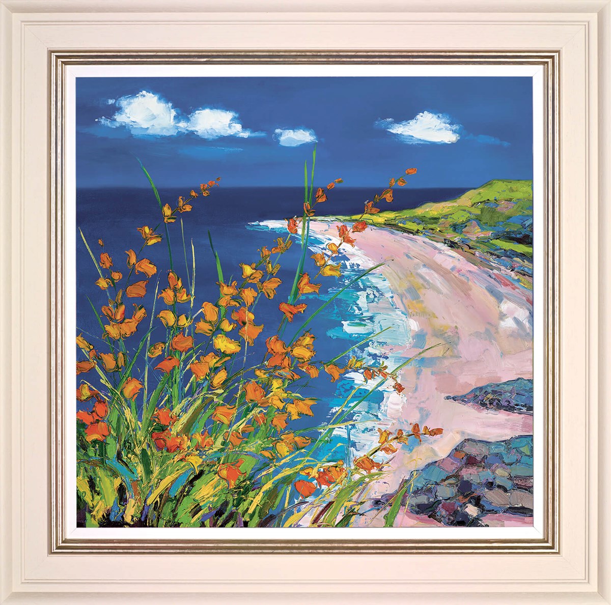 Summer Flowers by the Beach