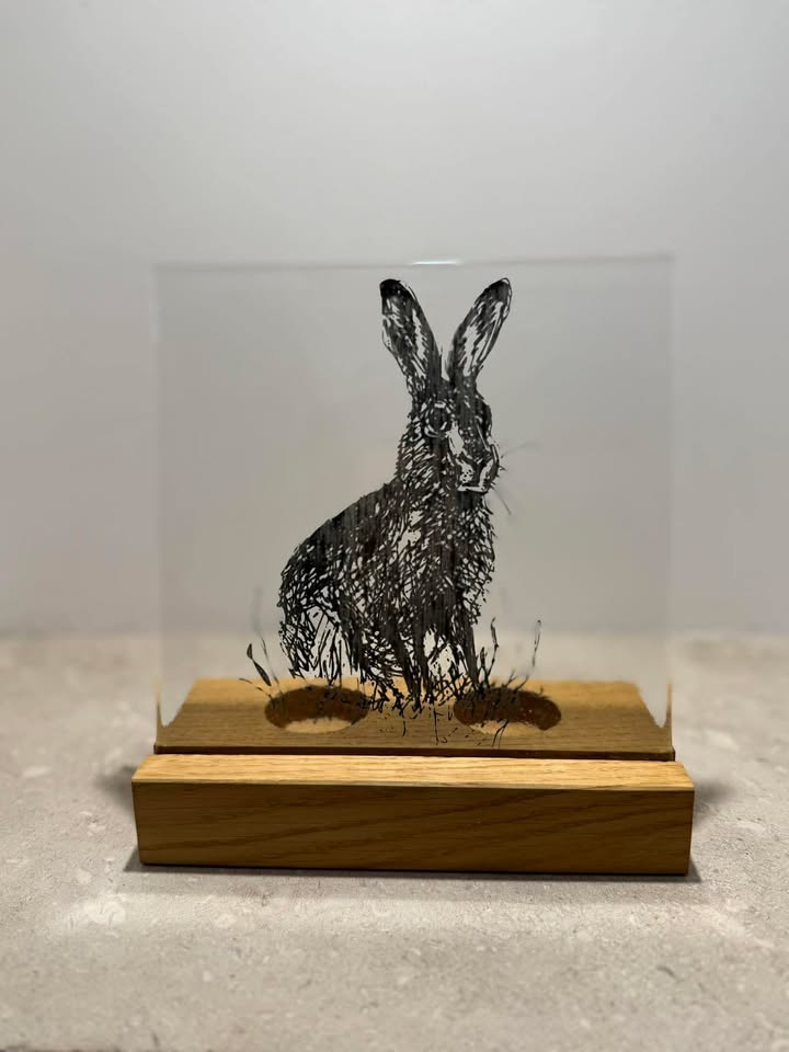 Hare with Oak stand